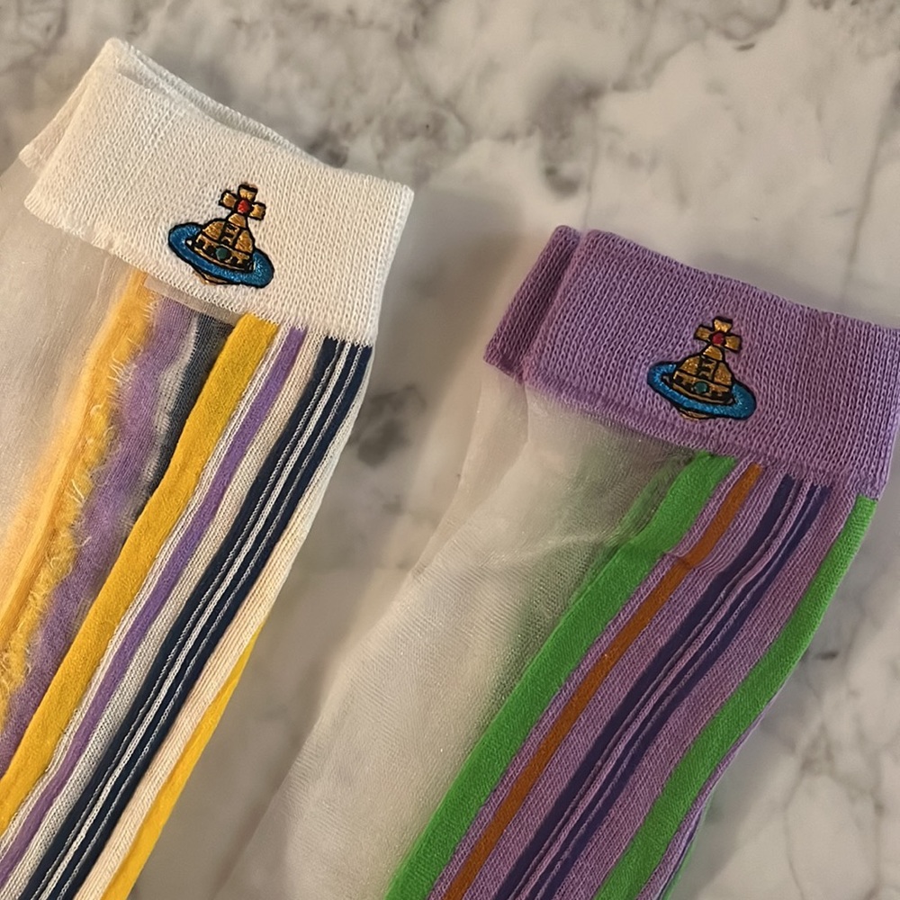 ⭐️HP⭐️Vivienne Westwood Fukuske sheer socks ×5 | NWT - Picture 2 of 10